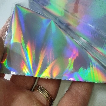 Folija srebrna hologramska metalizirana za tisk z laserskim tiskalnikom 50pol A4, holografic,holo,folija, hologram